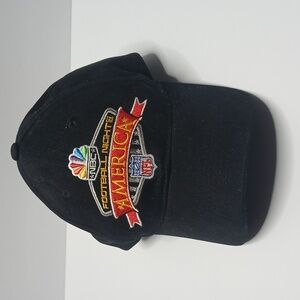 Vintage‎ NBC Sunday Night Football Nfl Adjustable Strap Men’s Black Hat Cap
